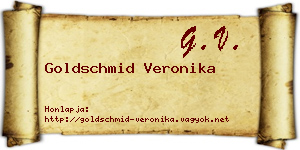 Goldschmid Veronika névjegykártya